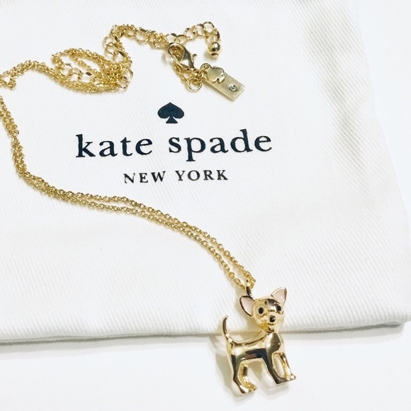 chihuahua necklace kate spade